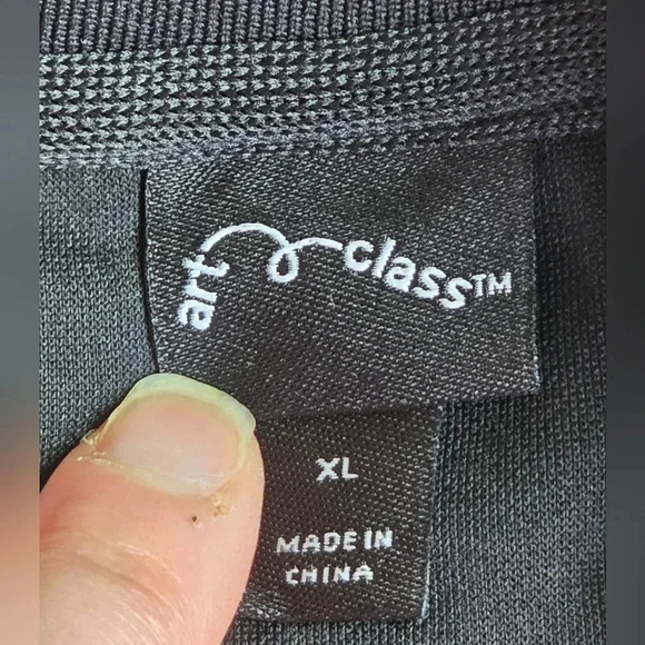 Art Class, Size XL, Boys Striped Black Track Jacket - Picture 5 of 8